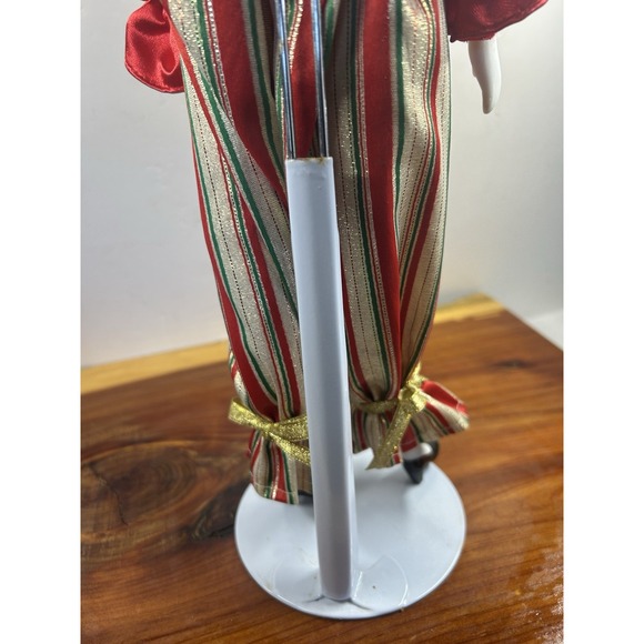 Vintage Porcelain Clown Doll w Stand EC Fast‎ Shipper - Picture 6 of 7